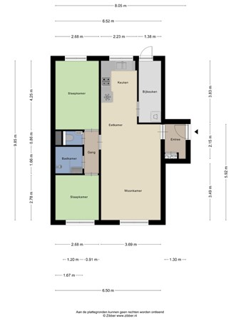 Floorplan - Kampwal 38, 8301 AC Emmeloord